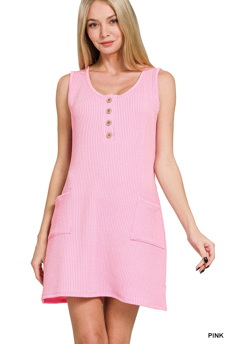 Sunkissed Stroll Rib Tank Dress