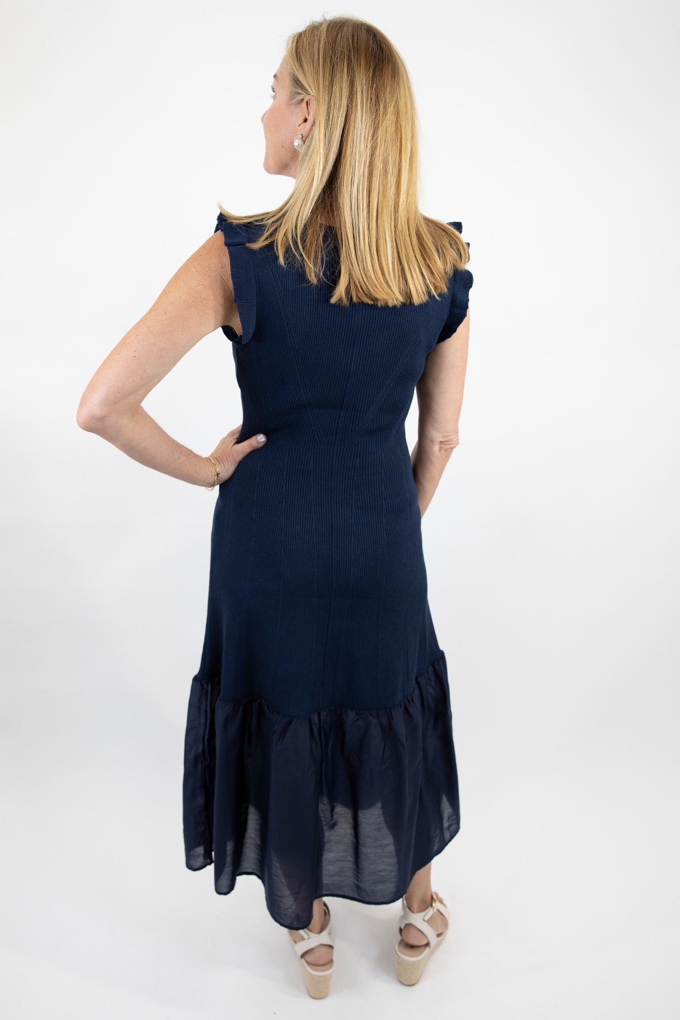 Indigo Ivy Tiered Midi Dress