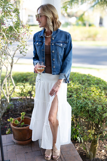 Harbor Flow Tiered Maxi Skirt