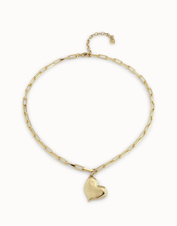 Link Chain Heart Necklace