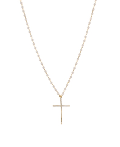 Pearl Cross Chain Necklace