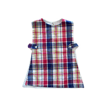 (pre-worn) Vintage Tartan Pinafores 18M
