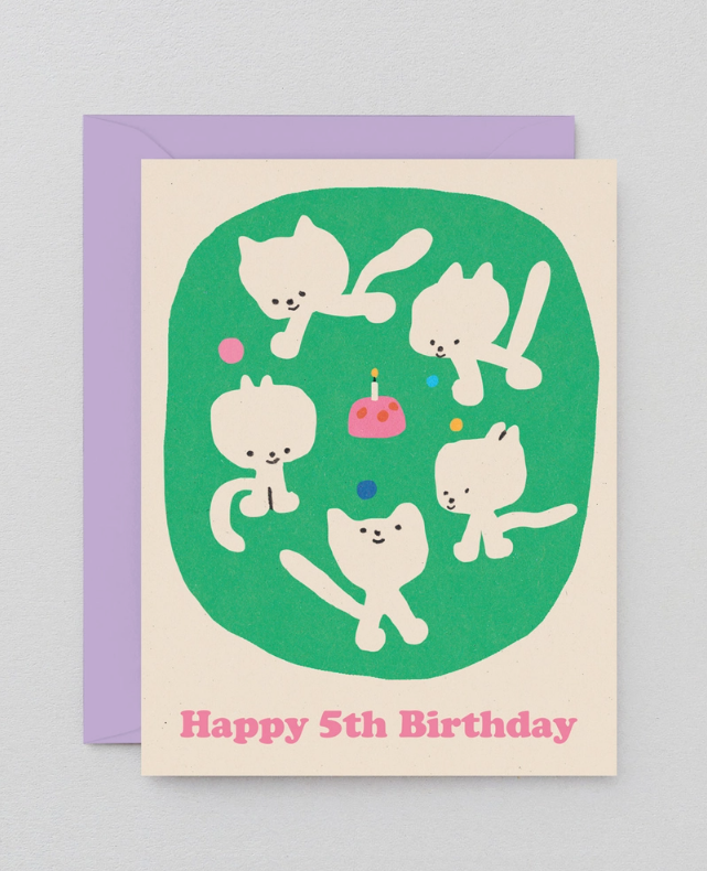 'Happy 5th Birthday' Greetings Card